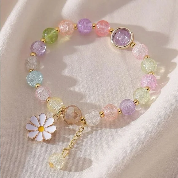 ⚠️Clearance Colorful Flower Charm Beaded Bracelet - Picture 5 of 5